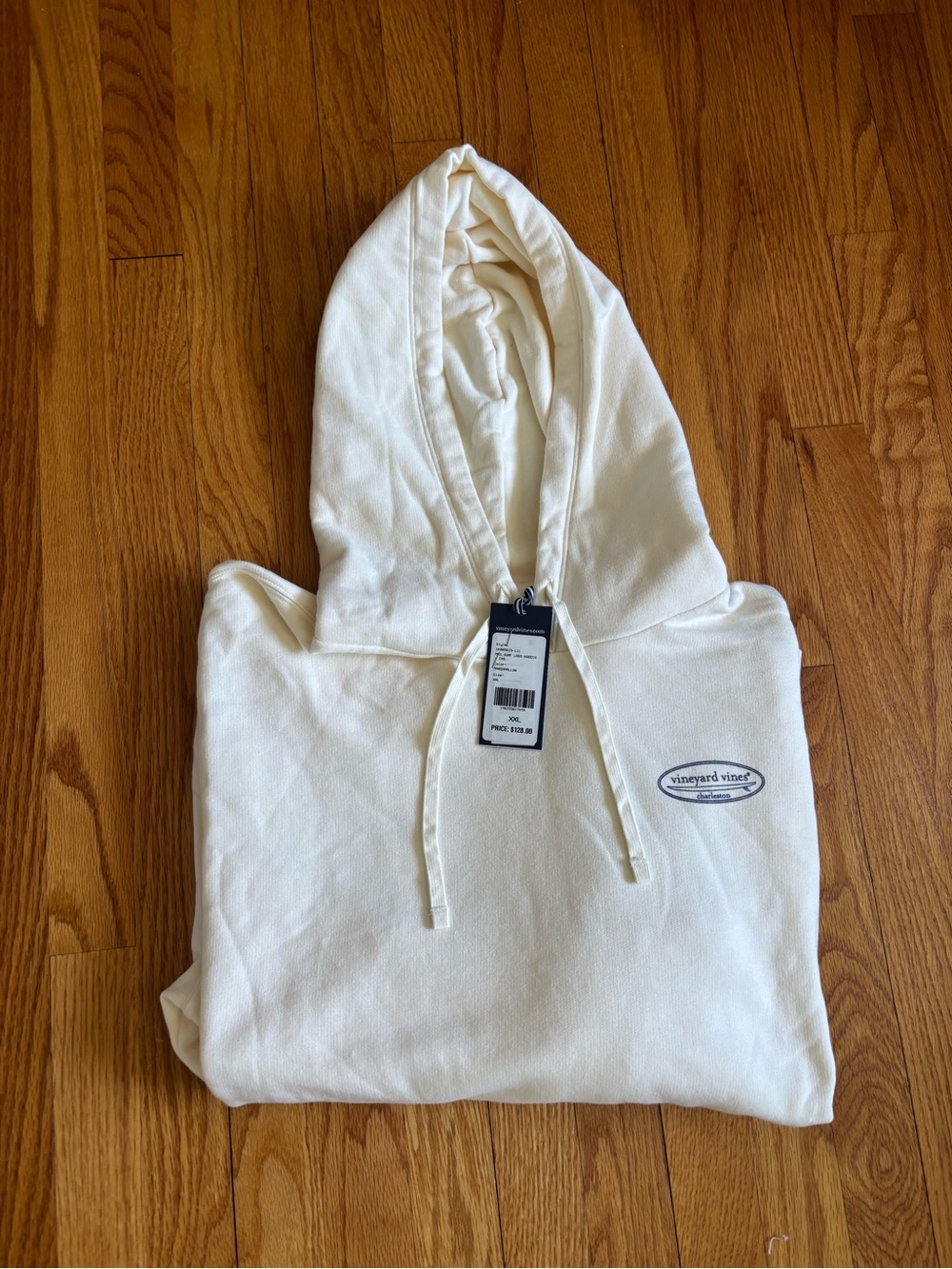 Vineyard Vines Cream Logo Hoodie